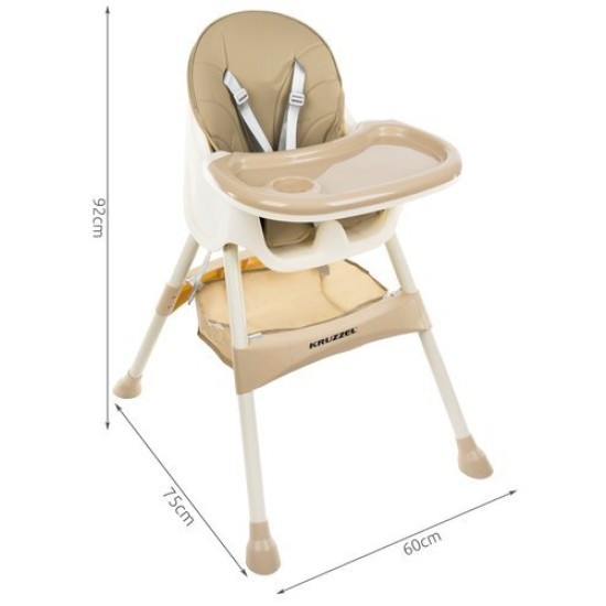 Söötmistool Kruzzel 3in1 Beež