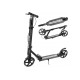 Alumiiniumist tõukeratas RAVEN STRAIGHT BLACK PRO suure 20 cm. rattad käsipidur ja esivedrustus