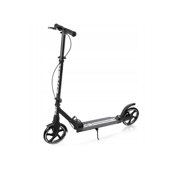 Alumiiniumist tõukeratas RAVEN STRAIGHT BLACK PRO suure 20 cm. rattad käsipidur ja esivedrustus