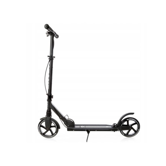 Alumiiniumist tõukeratas RAVEN STRAIGHT BLACK PRO suure 20 cm. rattad käsipidur ja esivedrustus