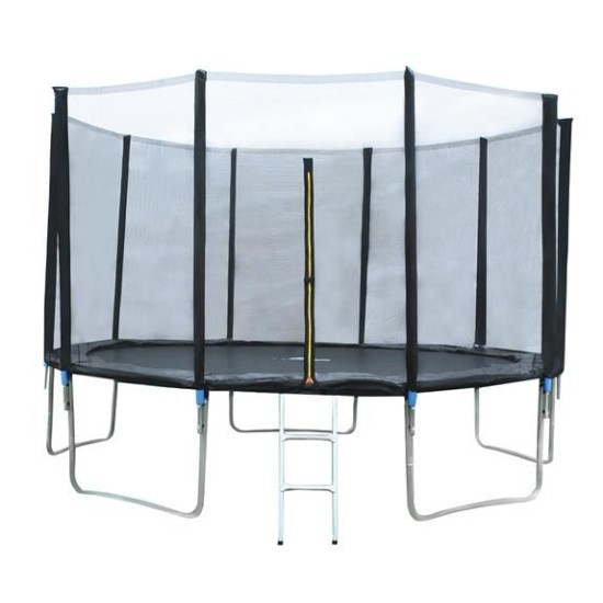 Batutas 12" 366 cm skersmens, su apsauginiu tinkleliu ir kopėčiomis