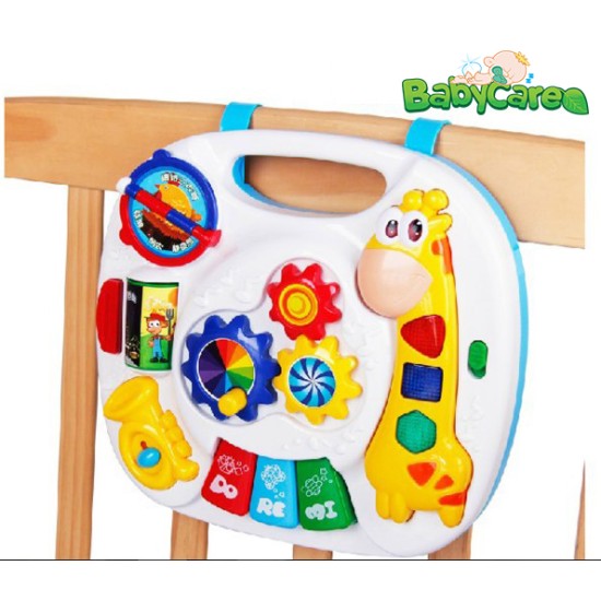 Lavinamasis mokomasis muzikinis stalas 2*1 žirafa
