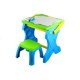 Rašomasis stalas - piešimo lenta su kėdute ir 12 kreidelių 2in1