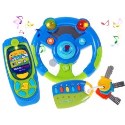 Interaktyvus vairas su muzikėlėmis ir garsais 4in1