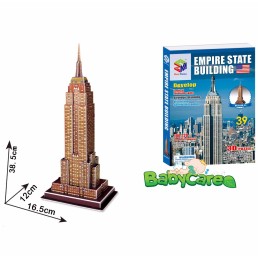 3D-puzzle, pusle The Empire State, 102-korruseline art deco stiilis pilvelõhkuja New Yorgis