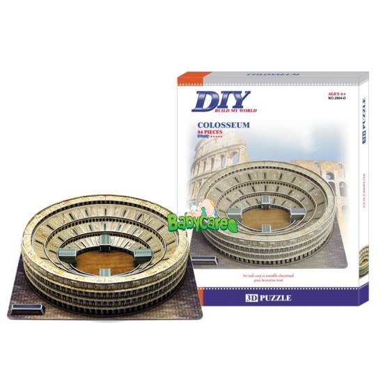 3D pusle, pusle Colosseum on maailma suurim ja vanim amfiteater, mis asub Roomas
