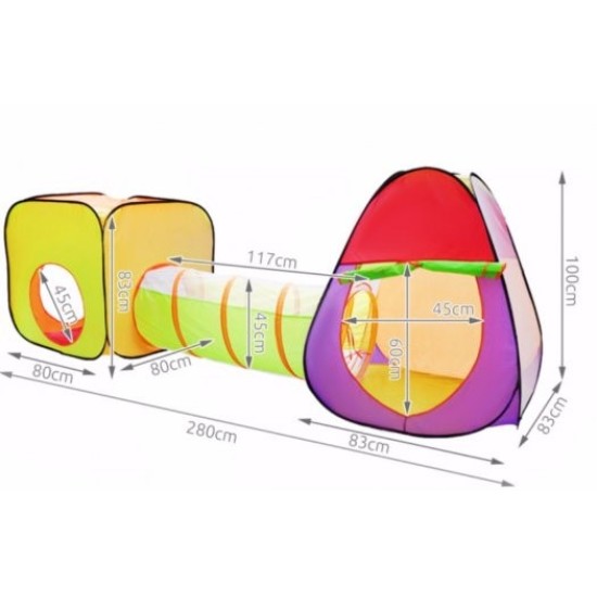 Telk-tunnel 3*1 200 palliga