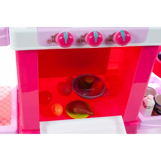 Laste köök ahju ja tarvikutega KIDS COOK rose