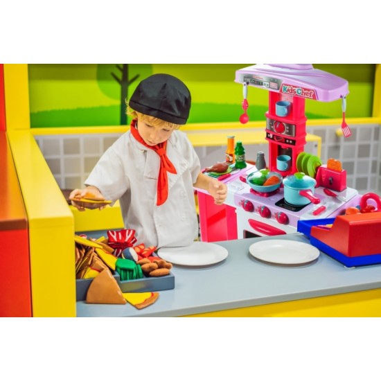 Laste köök ahju ja tarvikutega KIDS COOK rose