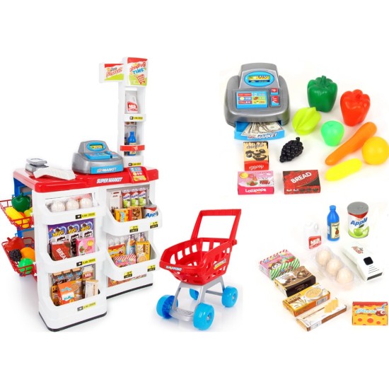 Supermarketi kauplus käruga HOME SUPERMARKET