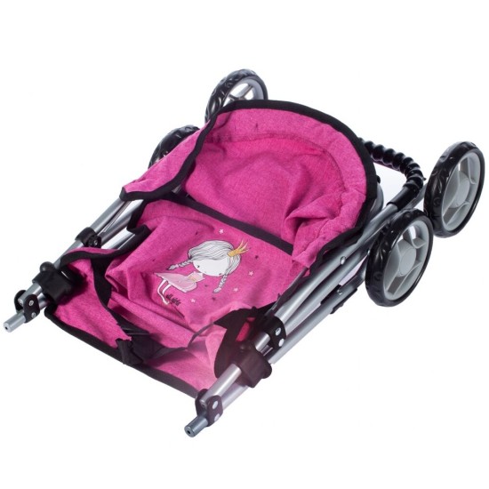 Nukukäru-vihmavari HOT PINK 54,5cm.