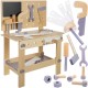 Mänguasjade käsitööliste tööriistade komplekt, Workbench With Tools