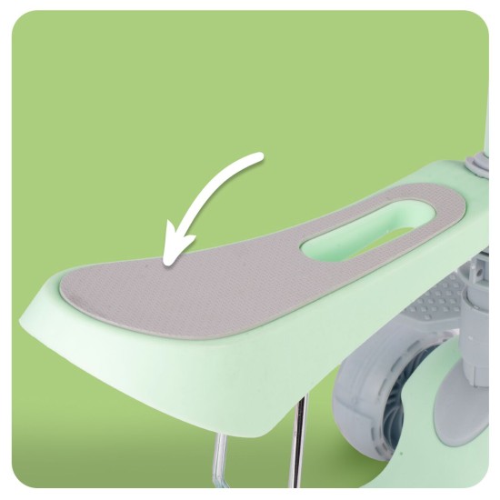 Kolmerattaline istmega roller, 3in1, Mint